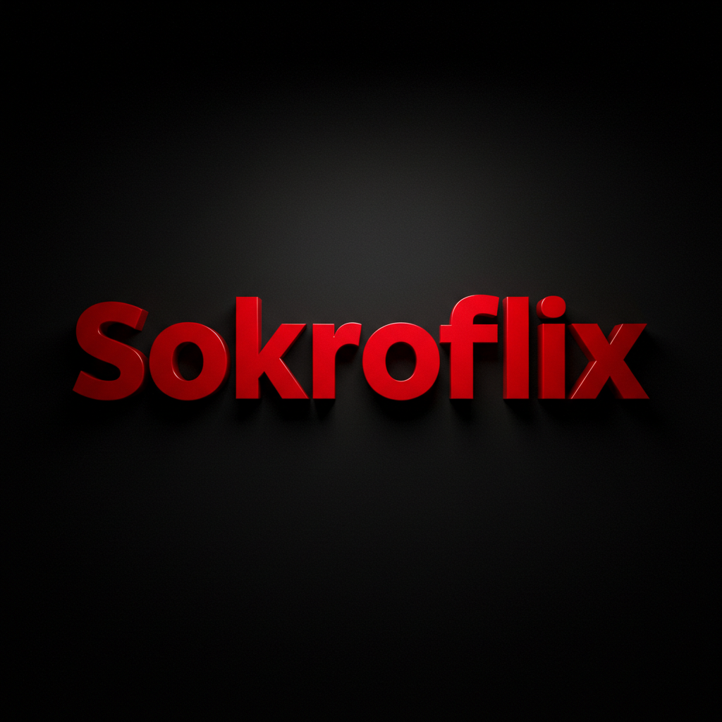 image fond noir avec "sokroflix" écrit en rouge dessus